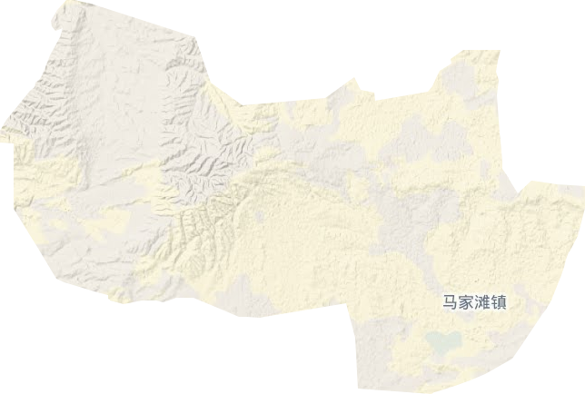 马家滩镇地形地图