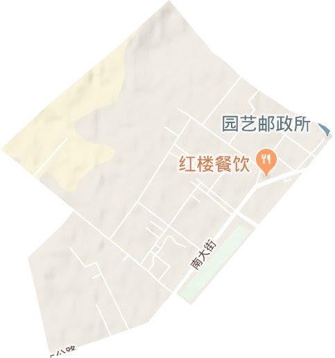 育才路街道地形地图