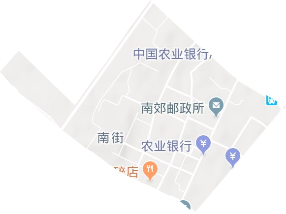 南街街道地形地图