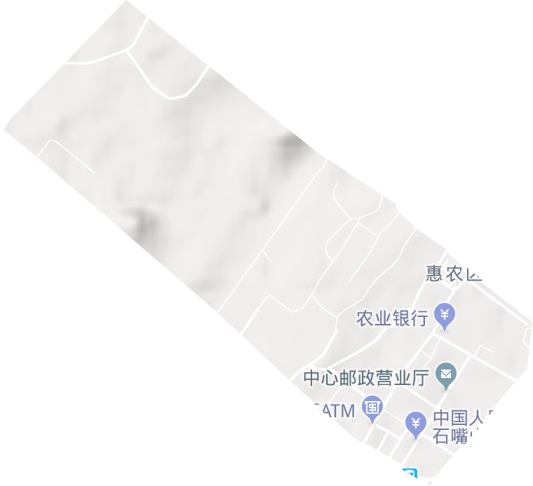 中街街道地形地图