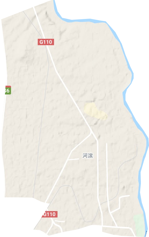 河滨街道地形地图