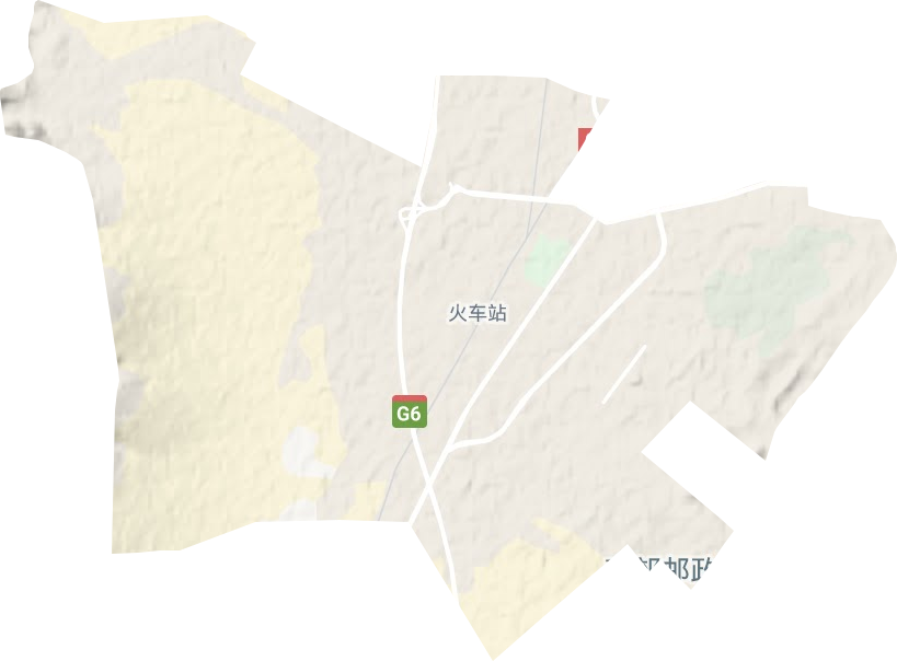 火车站街道地形地图