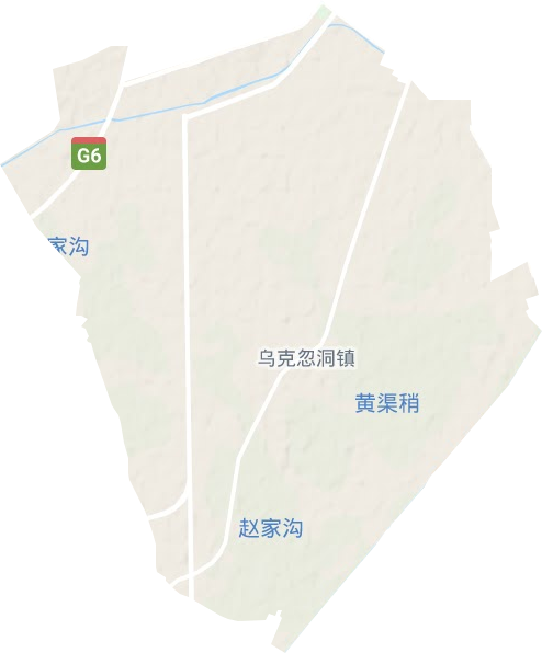 尾闸镇地形地图