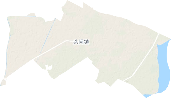 头闸镇地形地图