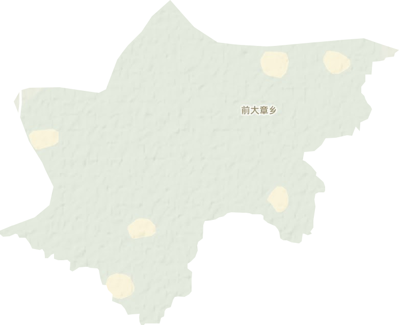 前大章乡地形地图
