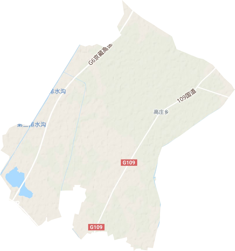 高庄乡地形地图