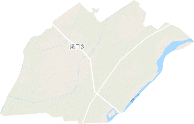 渠口乡地形地图
