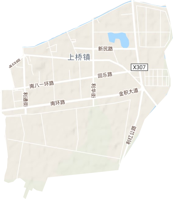 上桥镇地形地图