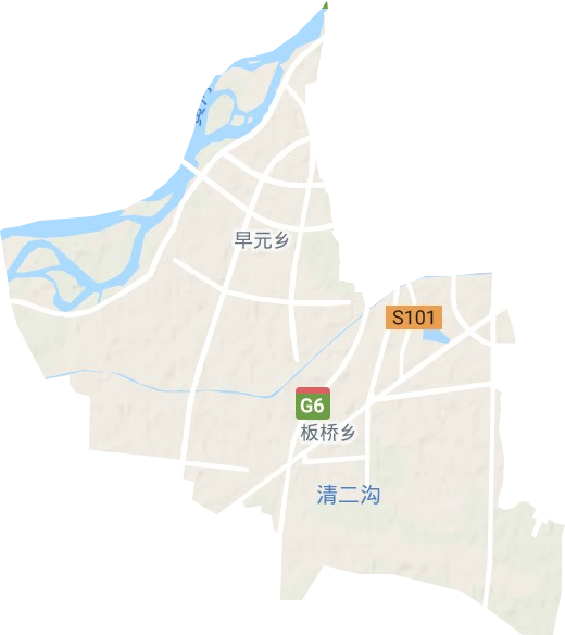 板桥乡地形地图