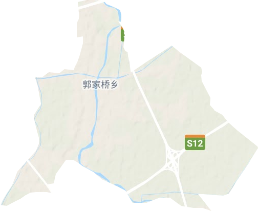 郭家桥乡地形地图