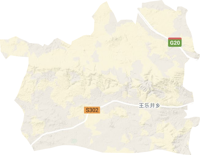 王乐井乡地形地图