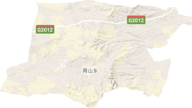 青山乡地形地图