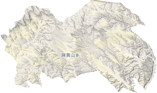 麻黄山乡地形地图