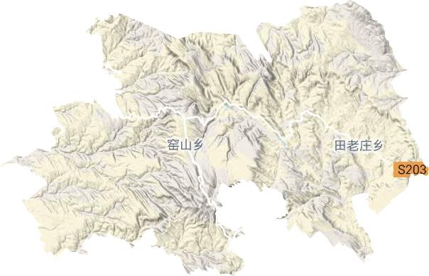 田老庄乡地形地图