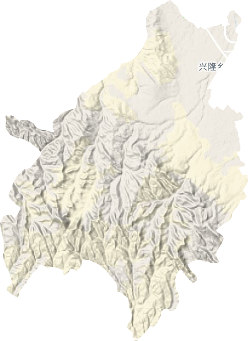 兴隆乡地形地图