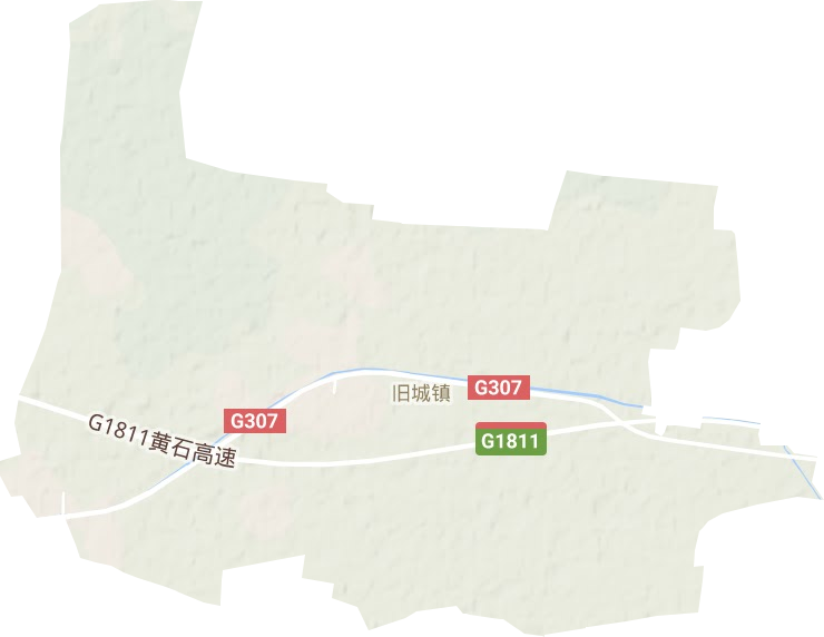 旧城镇地形地图
