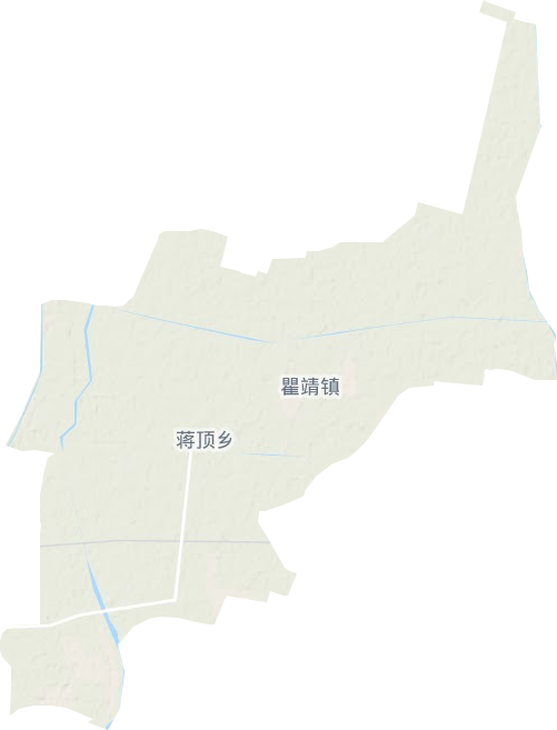 瞿靖镇地形地图