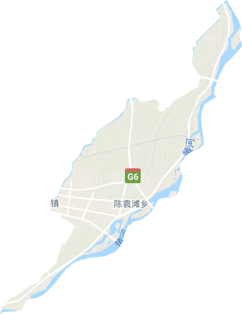 陈袁滩镇地形地图