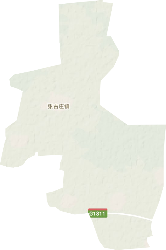 张古庄镇地形地图