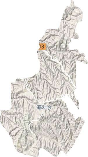 寨科乡地形地图