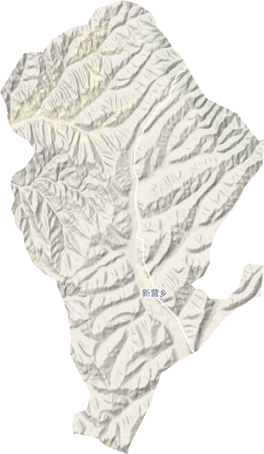 新营乡地形地图