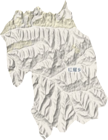 红耀乡地形地图