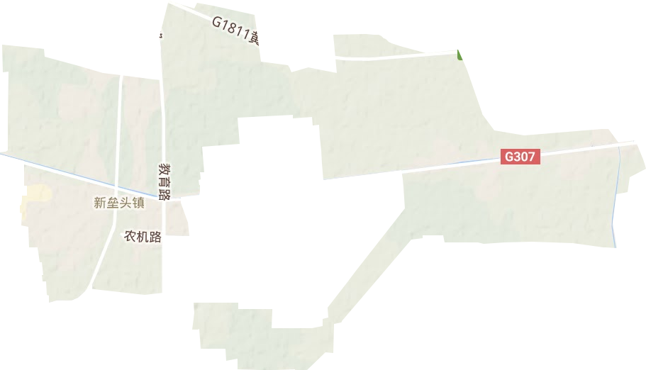 新垒头镇地形地图