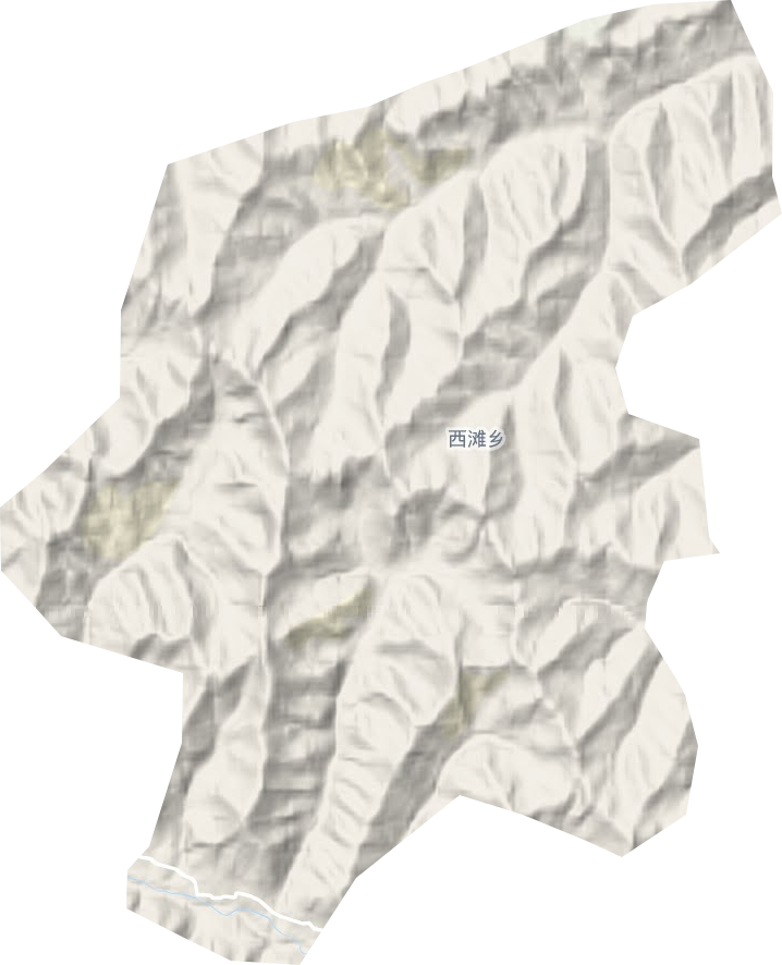 西滩乡地形地图