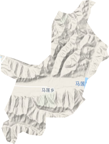马莲乡地形地图