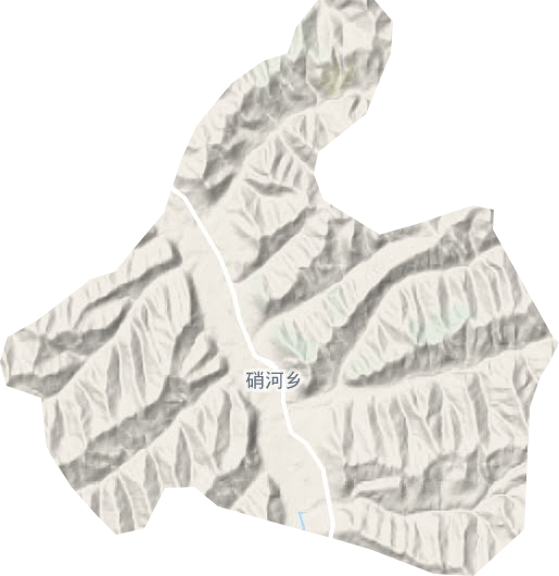 硝河乡地形地图