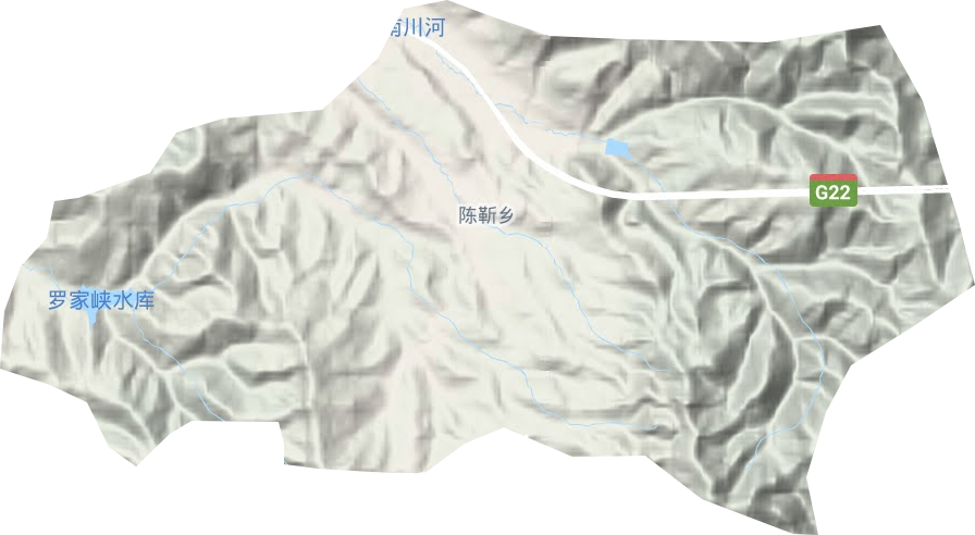 陈靳乡地形地图