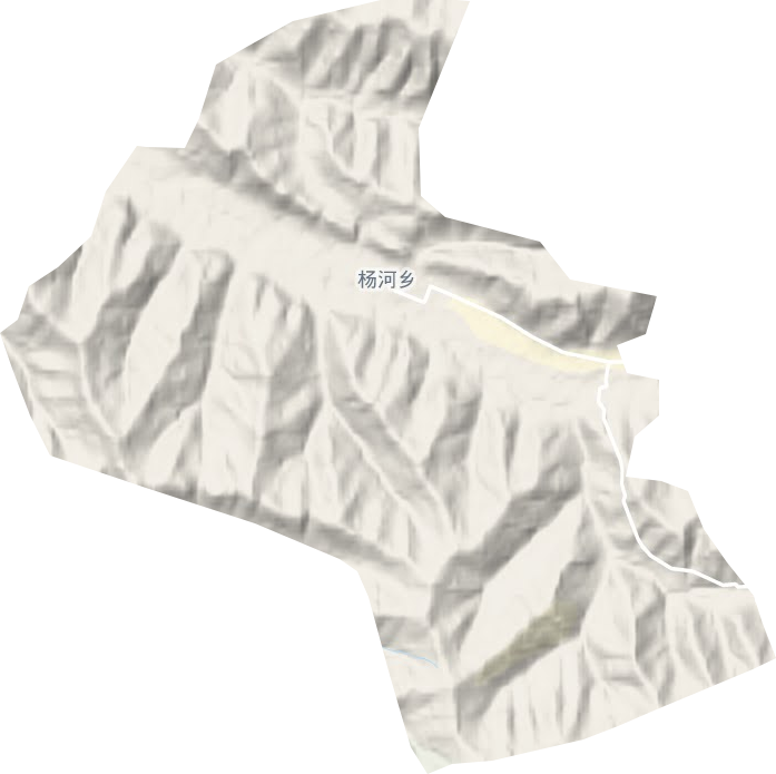 杨河乡地形地图