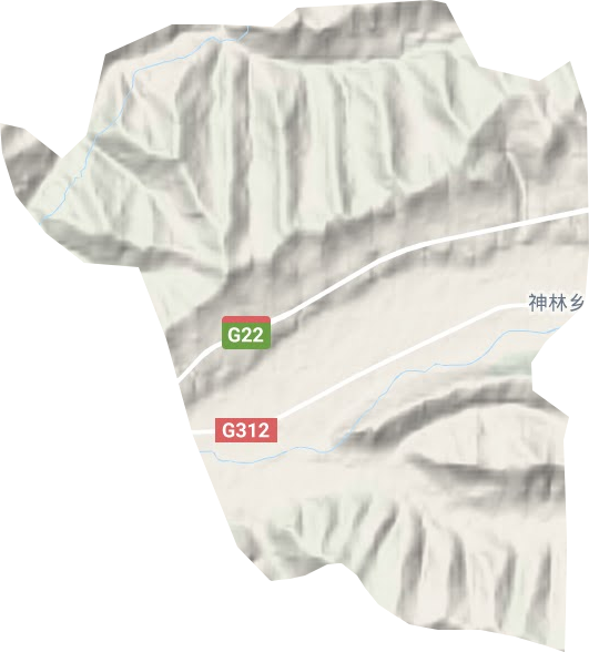 神林乡地形地图