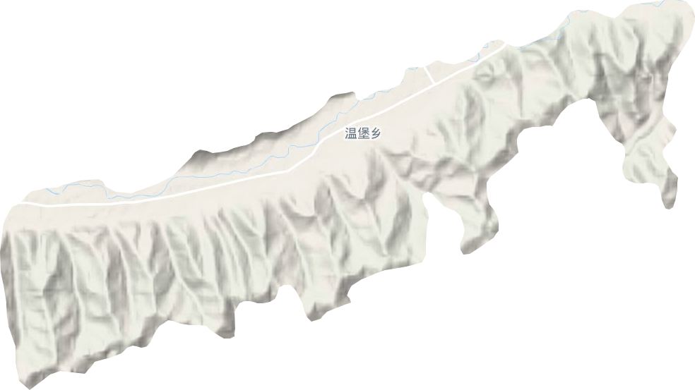 温堡乡地形地图