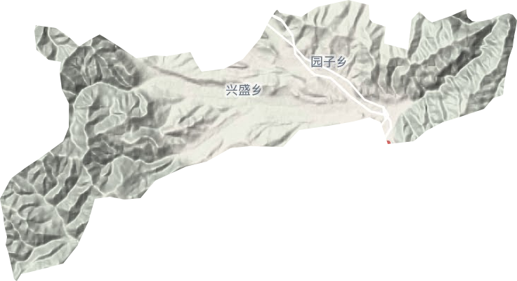兴盛乡地形地图