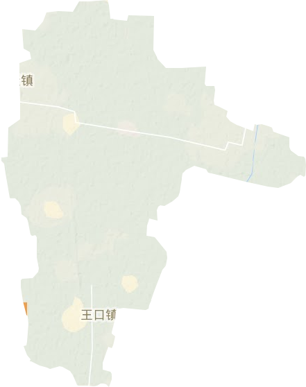 王口镇地形地图