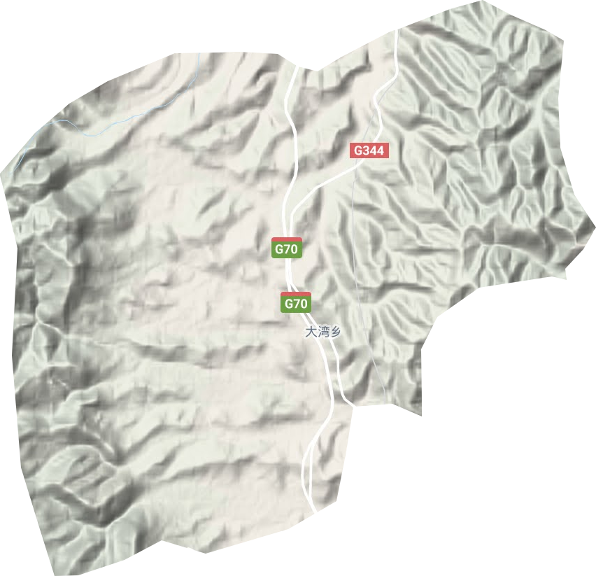 大湾乡地形地图