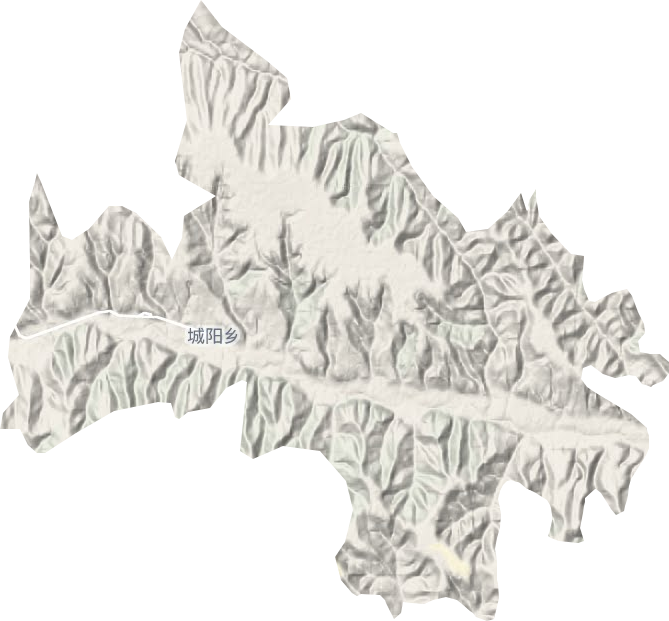 城阳乡地形地图