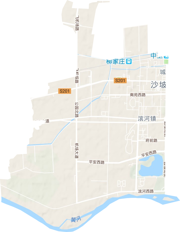 滨河镇地形地图