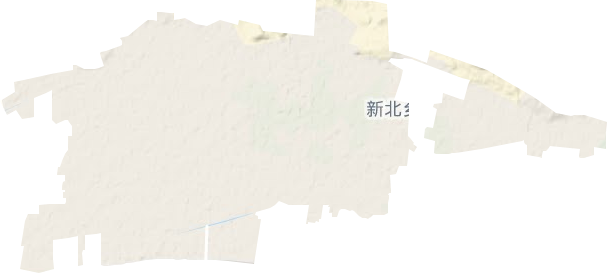 东园镇地形地图