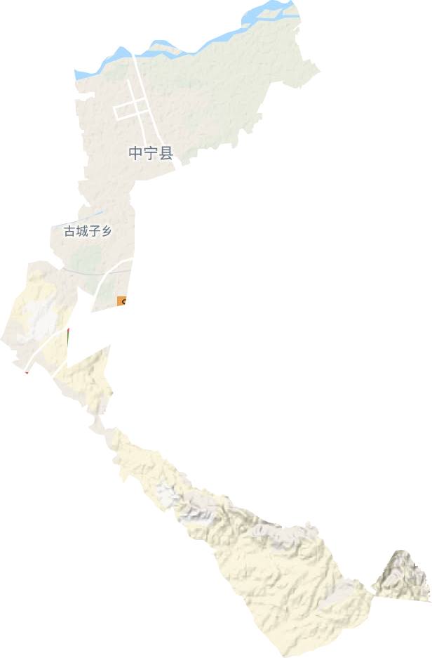 宁安镇地形地图