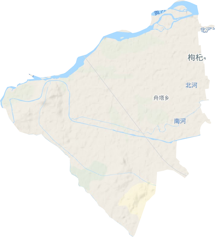 舟塔乡地形地图