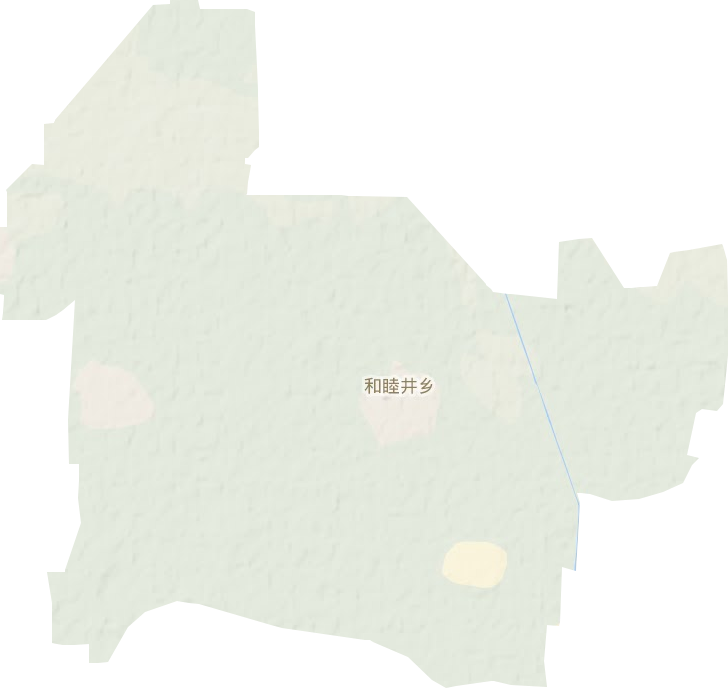 和睦井乡地形地图