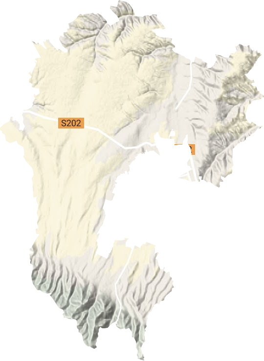 海城镇地形地图