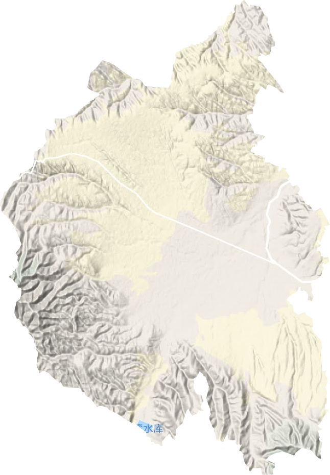 西安镇地形地图