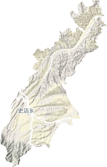 史店乡地形地图