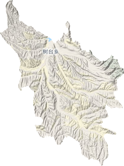树台乡地形地图