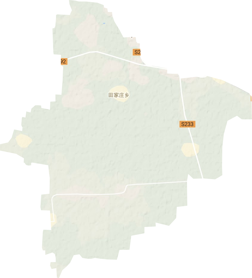 田家庄乡地形地图