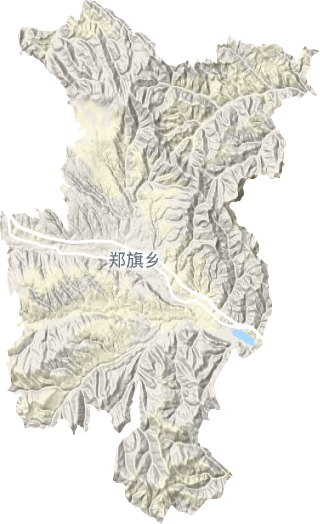 郑旗乡地形地图