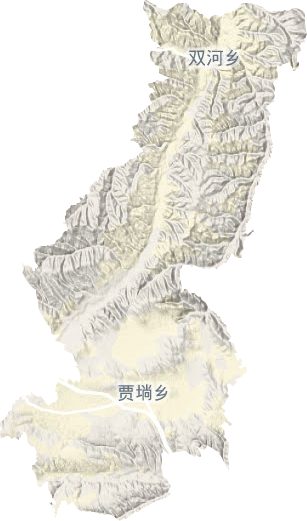 贾塘乡地形地图